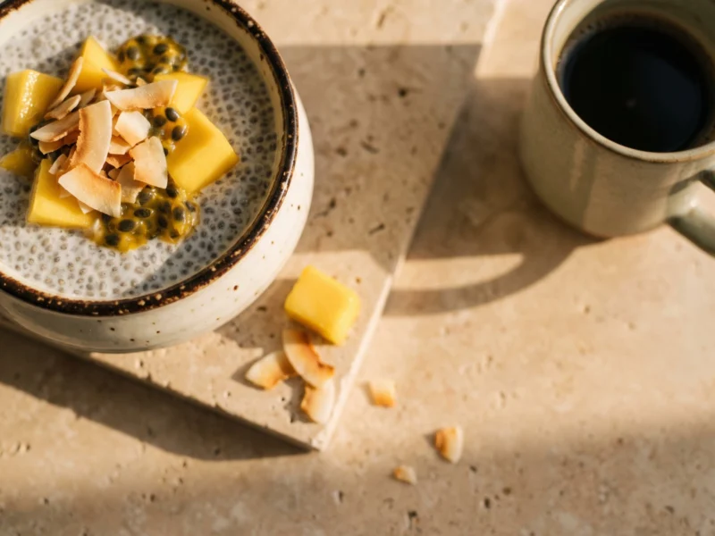 Chia & Coconut Pudding — healthy meal delivered across the UAE by Zero Fat Meals