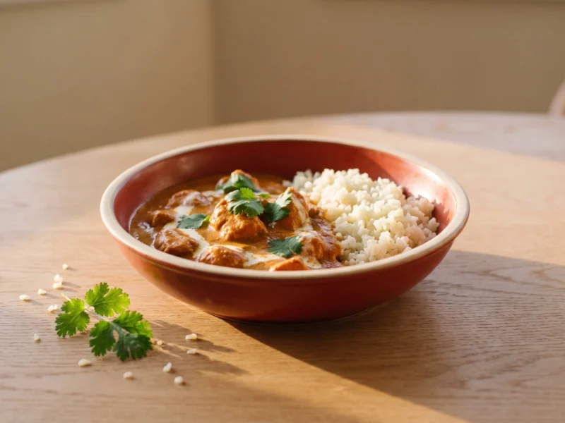 Butter Chicken with Cauliflower Rice — healthy meal delivered across the UAE by Zero Fat Meals