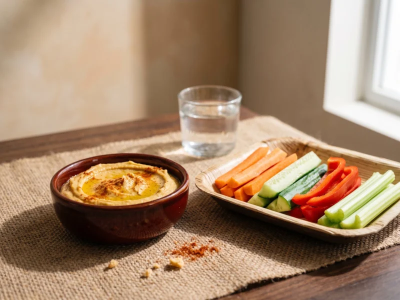Hummus & Crudités — healthy meal delivered across the UAE by Zero Fat Meals