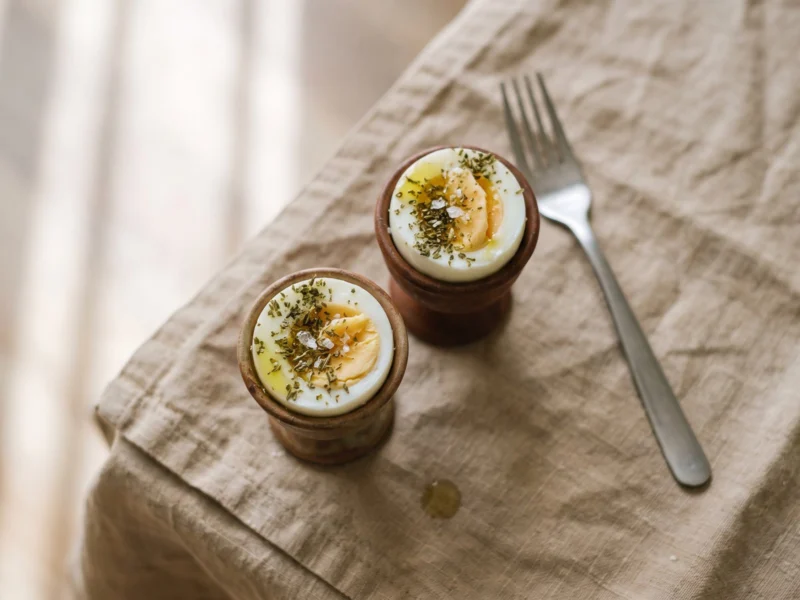 Boiled Eggs with Za&rsquo;atar — healthy meal delivered across the UAE by Zero Fat Meals
